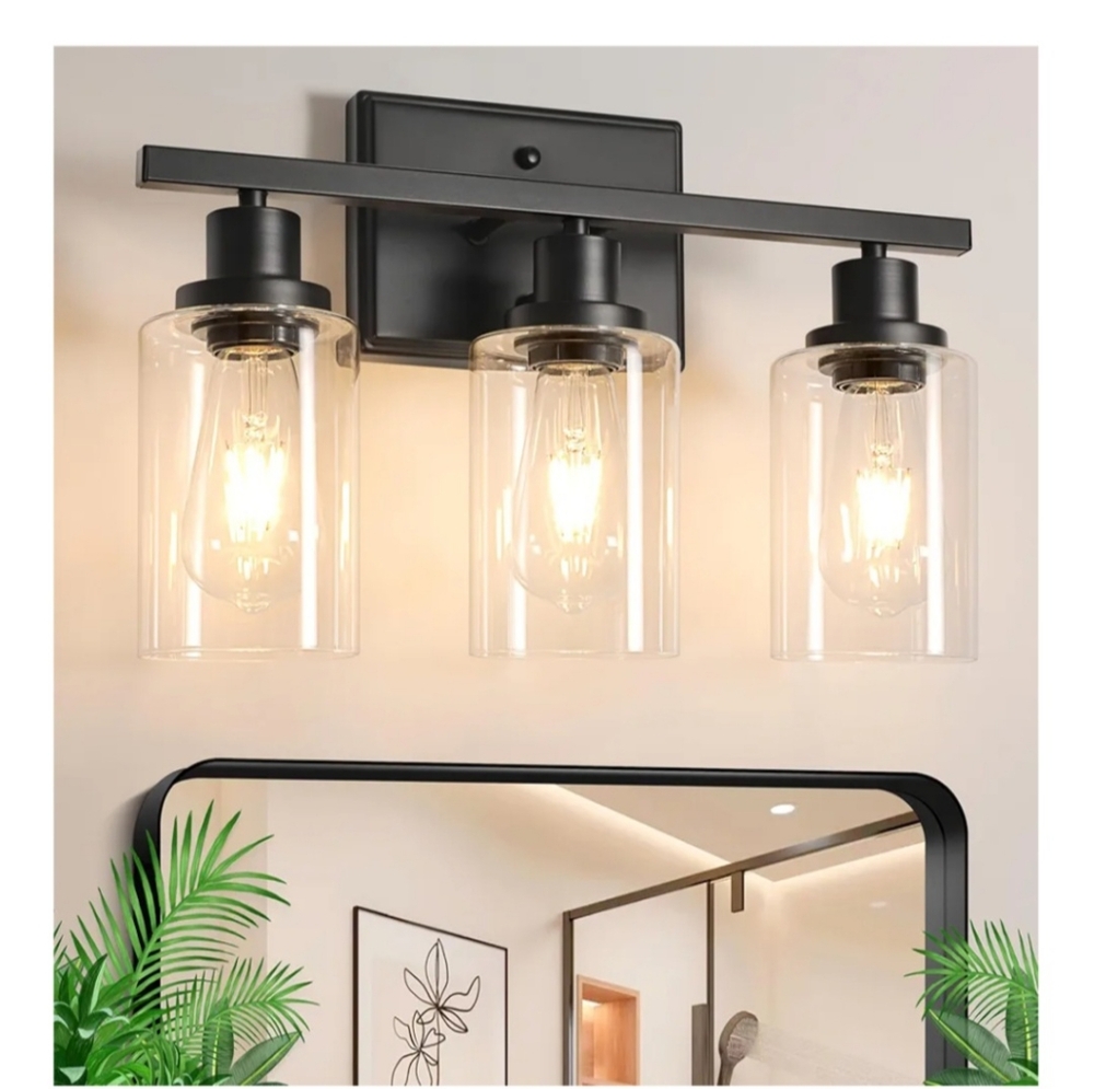 Ascher Black Vanity Light Fixture